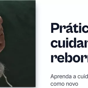 Imagem de capa para o Ebook Práticas de como cuidar do bebê reborn