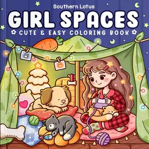 Imagen de portada para Ebook 🌸 Girl Spaces - Coloring Book 🎨✨