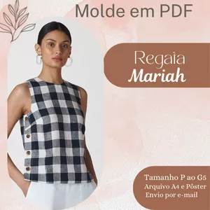 Imagem de capa para o Ebook MOLDE EM PDF REGATA MARIAH