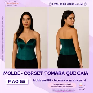 Imagem de capa para o Curso online Molde Corset Tomara que Caia 