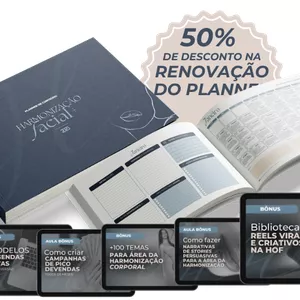 Imagem de capa para o Curso online Planner & Calendário para Harmonização Facial (2025)
