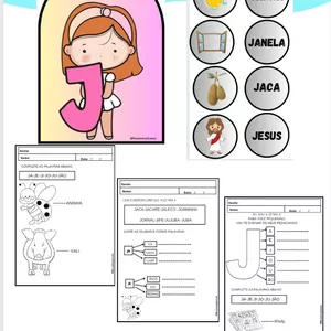 Imagem de capa para o Ebook LUVA- VAMOS TRABALHAR COM A LETRA J