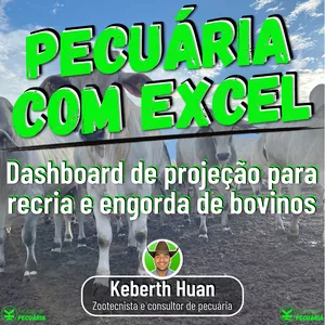 Imagem de Pecuária com Excel 1.0 - Planilha de projeção para recria e engorda de bovinos! criado por Keberth Huan na hotmart