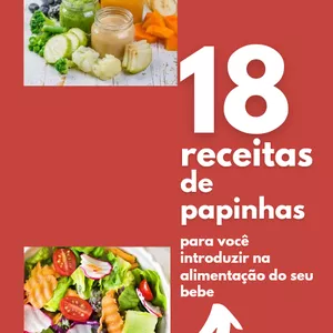 Imagem de capa para o Ebook Receitas de papinhas fáceis para bebê 