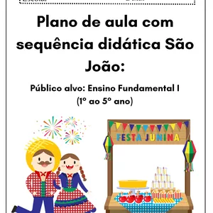 Imagem de capa para o Ebook PLANO DE AULA COM SEQUÊNCIA DIDÁTICA SÃO JOÃO 