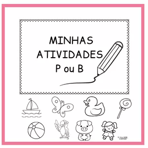 Imagem de capa para o Curso online FOLHAS DE ATIVIDADES- TROCA ORTOGRÁFICA P OU B