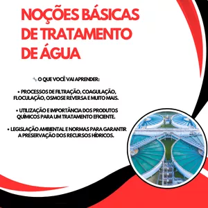 Imagem de capa para o Ebook Noções básicas de tratamento de água em indústrias