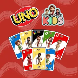 Imagem de capa para o Ebook UNO (Jogo de cartas, Aventuras da Fé Kids)
