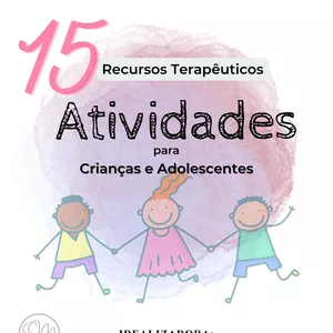 Imagem de capa para o Ebook 15 Atividades Terapêuticas para crianças e adolescentes
