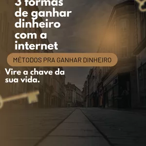 Imagem de capa para o Ebook 3 melhores formas de ganhar dinheiro com a internet 