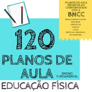 Imagem de capa para o Ebook 120 PLANOS DE AULA DE EDUCAÇÃO FÍSICA