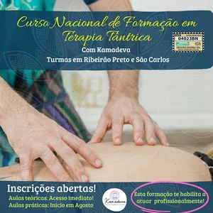 Imagem de capa para o Curso online Curso Nacional de Formação em Terapia Tântrica (semi-presencial)
