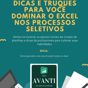 Imagem de capa para o Ebook E-book de Dicas e Truques para você dominar o Excel nos Processos Seletivos