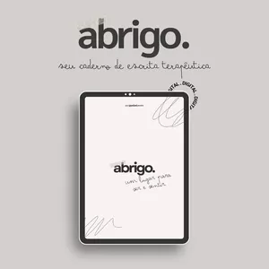 Imagem de capa para o Ebook Abrigo - O seu caderno de escrita terapêutica