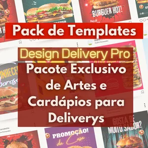Design Delivery Pro: Pacote Exclusivo de Artes e Cardápios para Deliverys