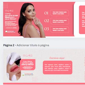 Imagem de capa para o Curso online Pack Carrossel Micropigmentação labial 
