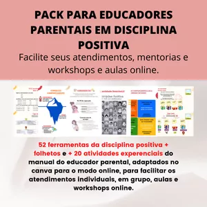 Imagem de capa para o Curso online Pack para facilitar atendimentos, workshops e aulas online de Educadores Parentais em Disciplina Positiva