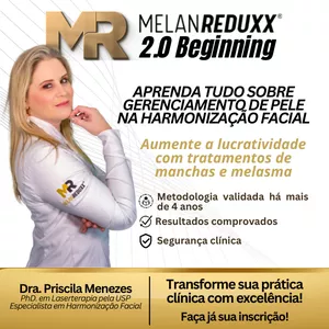 Imagem de capa para o Curso online CURSO PEELINGS NA HARMONIZAÇÃO FACIAL - MANCHAS &amp; MELASMA - MELAN REDUXX 2.0  100% ON LINE