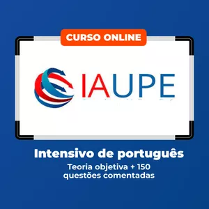 Imagem de capa para o Curso online Intensivo de português para a banca IAUPE