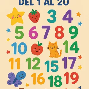 Imagen de portada para Ebook Los numeros del 1 al 20