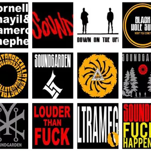 Cover image for Online course Soundgarden 12 Vector Pack SVG EPS DXF PDF STUDIO3 JPG PREVIEWS