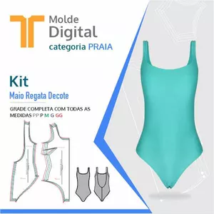 Imagem de capa para o Curso online kit molde Digital Maiô Regata Decote