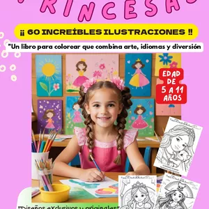 Imagen de portada para Curso online Libro para colorear princesas 