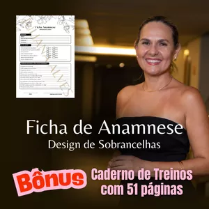 Imagem de capa para o Curso online Ficha de Anamnese para Design de Sobrancelhas + BÔNUS