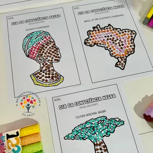 Imagem de capa para o Ebook Pintura Cotonete Consciência Negra