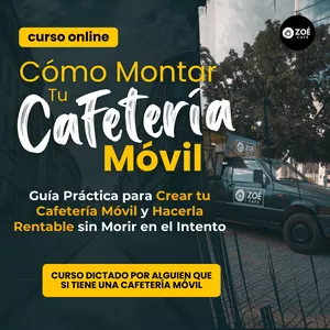Imagen de portada para Curso online Cómo Montar Tu Cafetería Móvil 