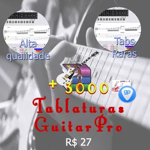 Imagem de capa para o Curso online + 3000 Arquivos GuitarPro