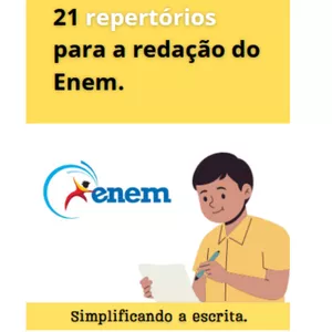 Imagem de capa para o Ebook 21 repertórios para a redação do Enem