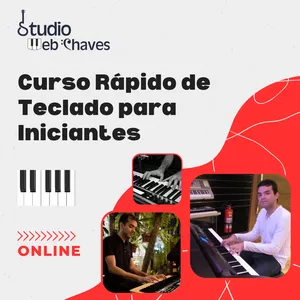 Imagem de capa para o Curso online Curso Rápido de Teclado para Iniciantes Studio Web Chaves