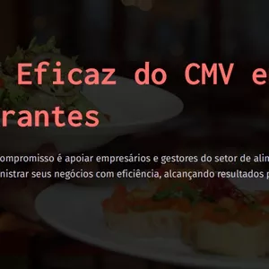 Imagem de capa para o Ebook Domine o CMV do seu Restaurante: 5 Dicas Essenciais