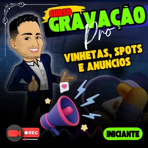 Imagem de capa para o Curso online GRAVAÇÃO DE VINHETAS, SPOTS E ANUNCIOS COMERCIAIS