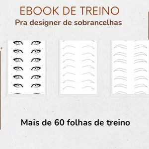 Imagem de capa para o Ebook Ebook de treino de sobrancelhas 