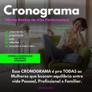 Imagem de capa para o Ebook CRONOGRAMA Rotina de Alta Performance