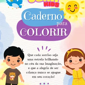 Imagem de capa para o Ebook Caderno de Pintura Kids
