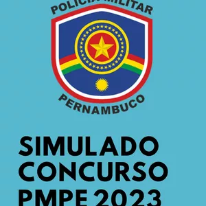 Imagem de capa para o Ebook SIMULADO CONCURSO PMPE 2023 PÓS-EDITAL
