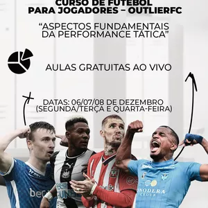 Imagem principal do produto Curso de Futebol para Jogadores "Aspectos fundamentais da Performance Tática"