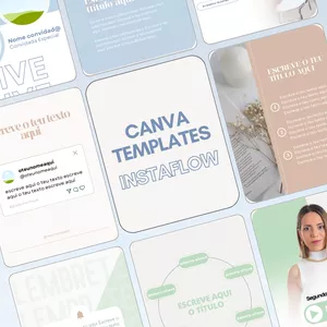 Imagem de capa para o Ebook Pack Templates Canva InstaFlow