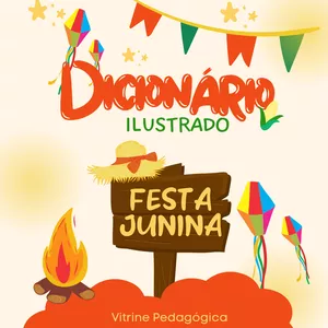 Imagem de capa para o Ebook Dicionário Ilustrado - Festa Junina