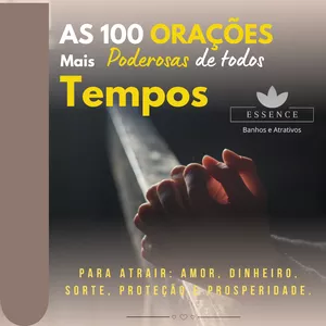 Imagem de capa para o Ebook As 100 Orações Mais Poderosas de Todos os Tempos.