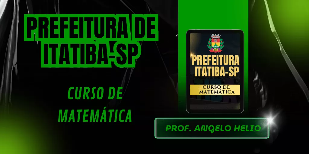 concurso prefeitura de itatiba, banca vunesp, matemática