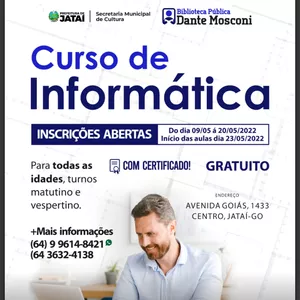 Imagem de capa para o Curso online Curso informática 