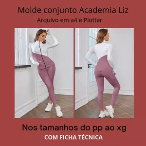 Imagem de capa para o Ebook Molde conjunto Academia Liz 