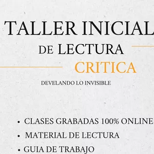 Imagen de portada para Curso online Taller Inicial de Lectura Critica