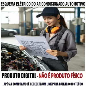 Imagem de capa para o Ebook Esquema Elétrico do Ar Condicionado Hyundai HB20 1.0 de 2016 em diante F3LA
