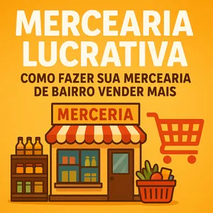 Imagem de capa para o Ebook Mercearia Lucrativa: Como Fazer Sua Mercearia de Bairro Vender Mais