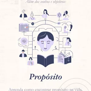 Imagem de capa para o Ebook Além dos sonhos e objetivos: Propósito